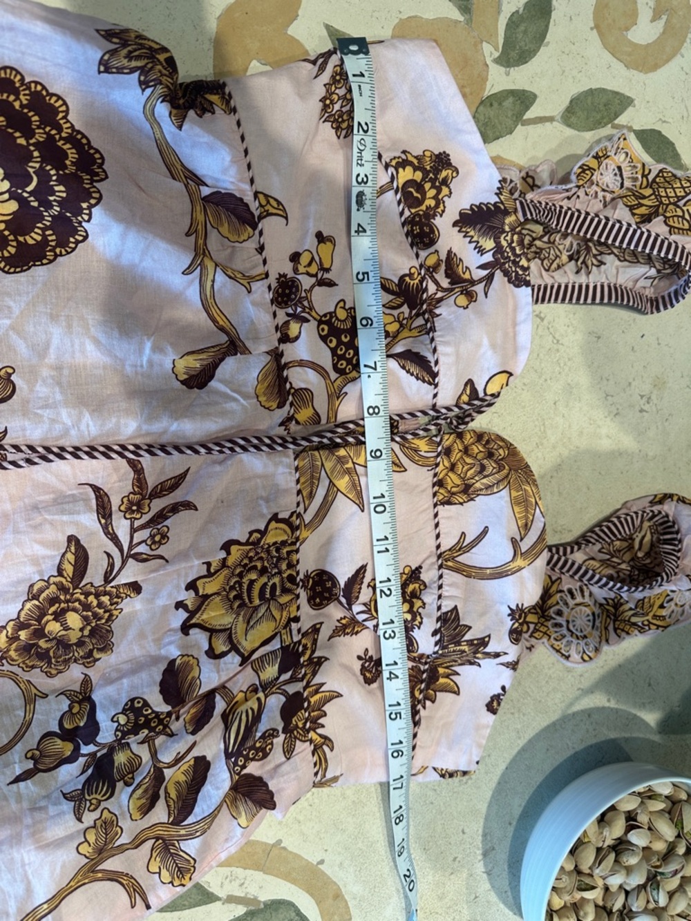 FARM Rio Pink and Gold Floral Blouse - Picture 5 of 7